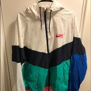 Pre-Owned Vintage Nike multicolor zip up hoodie
